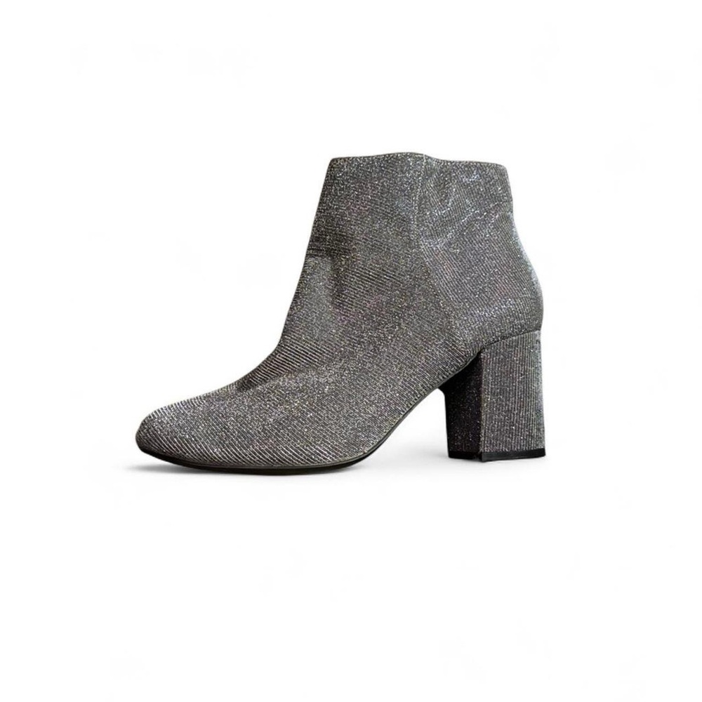 Diba Shimmering Silver Ankle Booties